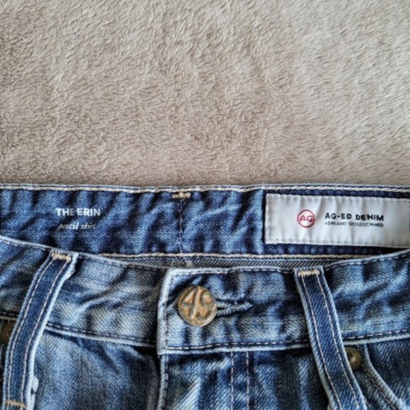 Ag Adriano Goldschmied The Erin distressed denim skirt - Picture 7 of 11